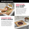 45” Workstation Undermount Single Bowl 16 Gauge Stainless Steel Kitchen Sink with 2-Tier WorkFlow™ Ledge and Accessories
